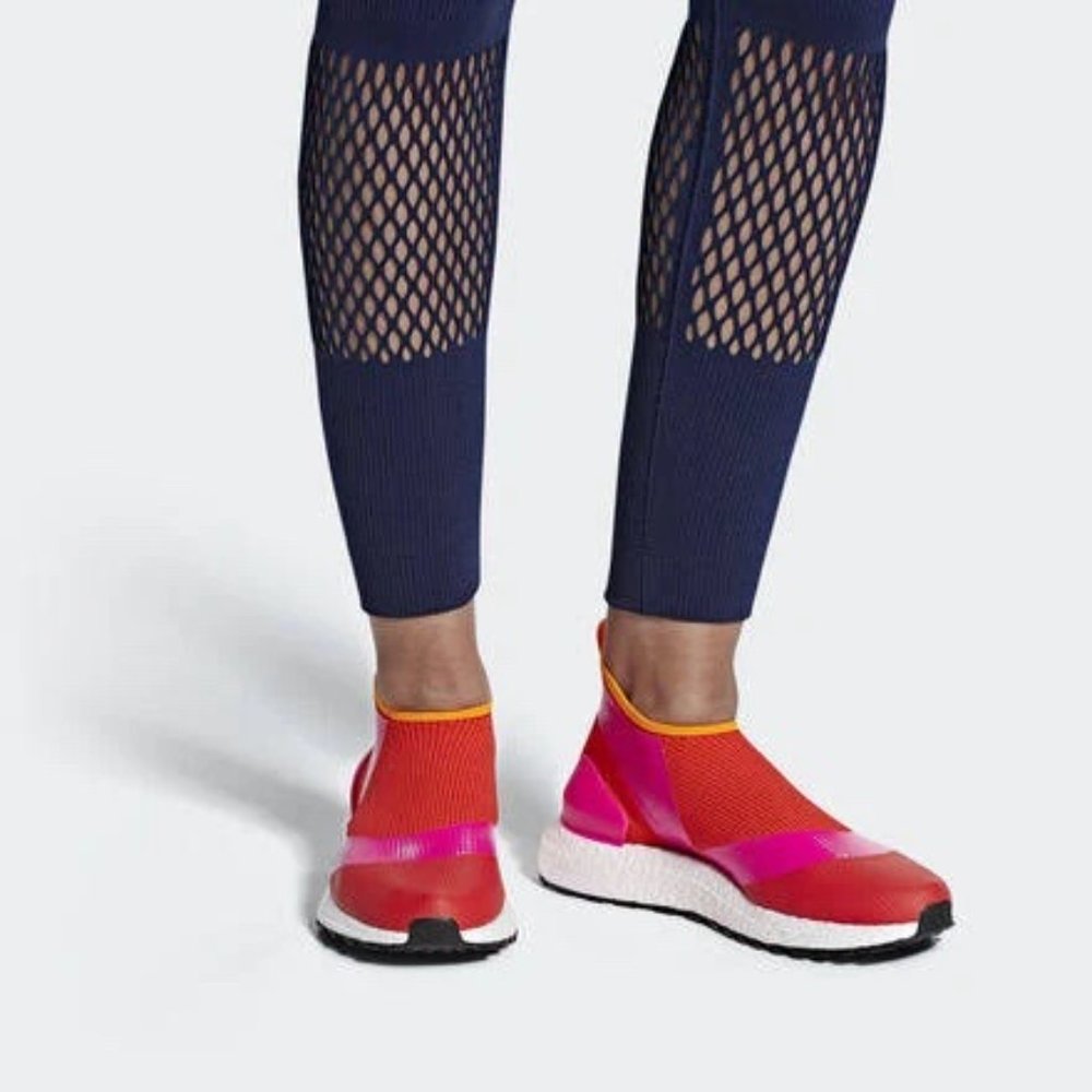 Adidas by Stella McCartney Vibrant Red and Pink Sneakers